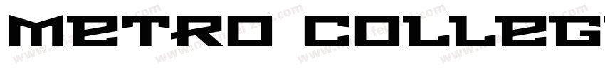 Metro College字体转换